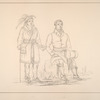 Mohegan. 227. Ee-tow-o-kaum (Both Sides of the River), Chief of the tribe, civilized, with a psalmbook in one hand, and a cane in the other; 228. Waun-naw-con (the Dish), called 'John Quinney', civilized and educated, and now a missionary preacher in his tribe.