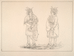 Weah. 233. Go-to-kow-pah-a (he who stands by himself), a young man distinguished as a warrior, with temahawk in his hand; 234. Wa-pon-je-a (the Swan) a fine looking young man, not known to be distinguished.