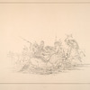 Bear hunt. 249. Knix-te-neux. Indians on horseback, attacking two Grizzly Bears, with lances and war clubs. ...
