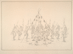 Green Corn dance. Min-a-tar-ree. 255. When the ears of corn (maize) become large enough to eat, a great feast is partaken, and preparatory to it the dance is given. ...