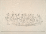 Slave Dance. Saukie. 258. The society of 'Slaves', in this tribe, is composed of the young men of the best families of the tribe, who volunteer to unite in a club, for a certain number of years, to do any servile duty that the Chief may command. ...