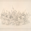 Scalp dance. Sioux. 263. A war-party of Sioux returning from battle, with scalps taken from their enemy's heads, celebrate the victory for fifteen successive nights, by giving the Scalp dance. ...