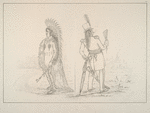Wi-jun-jon (the Pigeon's egg head). 264. An Assinneboin chief, in a beautiful native costume, on his way to the capital at Washington, to which he was invited by the United States Government, and conducted with the chiefs of several other tribes, the United States Indian Agent ;  Wi-jun-jon (the Pigeon's Head) on his way home, to his own wig-wam, with 18 months of civilization in Washington and New York. Both of these portraits were painted from the life - the first one in native costume, when the Chief was passing St. Louis, on his way to Washington,  the second, in civilized costume, was painted when on his way to his home ....