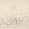 Ojibbeway. O-jib-be-way viIllage, near the Falls of St. Anthony, Upper Mississippi. ...