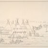 Sioux. Sioux encampment.