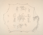 Pawnee. Facsimile of a Pawnee robe exhibited in the Author's American Indian Collection
