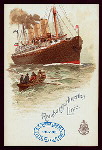 DINNER [held by] HAMBURG-AMERIKA LINIE [at] "SCHNELLDAMPFER ""COLUMBIA""" (SS;)