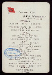 LUNCHEON [held by] CUNARD LINE [at] "R.M.S. "" CAMPANIA""" (SS;)