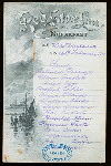 BREAKFAST [held by] RED STAR LINE [at] "S.S. ""WESTERNLAND""" (SS;)