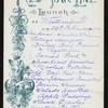 LUNCH [held by] RED STAR LINE [at] "S.S. ""WESTERNLAND""" (SS;)