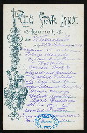 LUNCH [held by] RED STAR LINE [at] "S.S. ""WESTERNLAND""" (SS;)