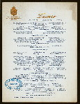DINNER [held by] MARIE ANTOINETTE HOTEL [at] "NEW YORK, NY" (HOTEL;)