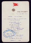 BREAKFAST [held by] R.M.S. OCEANIC [at] EN ROUTE (SS;)