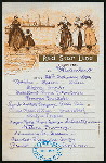 DINNER [held by] RED STAR LINE [at] EN ROUTE ABOARD S.S. WESTERNLAND (SS;)