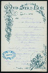 LUNCH [held by] RED STAR LINE [at] EN ROUTE ABOARD S.S. SOUTHWARK (SS;)