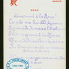 DINNER [held by] PARKER'S HOTEL (LATE TRAM0NTANO) [at] "NAPLES, ITALY" (FOR;)
