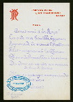 DINNER [held by] PARKER'S HOTEL (LATE TRAM0NTANO) [at] "NAPLES, ITALY" (FOR;)
