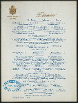 DINNER [held by] HOTEL MARIE ANTOINETTE [at] "66TH ST AND BROADWAY,NEW YORK, NY" (HOTEL;)