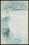 BREAKFAST [held by] RED STAR LINE [at] SS WESTERNLAND (SS;)