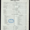 BREAKFAST [held by] HOTEL MARLBOROUGH [at] "[66 STREET AND BROADWAY,NEW YORK, NY]" (HOTEL;)