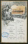 LUNCH [held by] HAMBURG-AMERIKA LINIE [at] SS AUGUSTE VICTORIA (SS;)