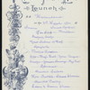 LUNCH [held by] RED STAR LINE [at] SS WESTERNLAND (SS;)