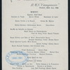 DINNER [held by] CUNARD LINE [at] RMS CAMPANIA (SS;)
