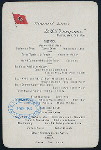 DINNER [held by] CUNARD LINE [at] RMS CAMPANIA (SS;)