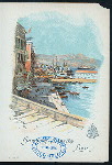 MENU [held by] HAMBURG-AMERIKA LINIE [at] "SCHNELLDAMPFER ""AUGUSTE VICTORIA""" (SS;)