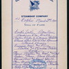 LUNCH [held by] OCCIDENTAL & ORIENTAL STEAMSHIP COMPANY [at] S.S. COPTIC (SS;)