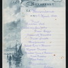 BREAKFAST [held by] RED STAR LINE [at] S.S. WESTERNLAND (SS;)