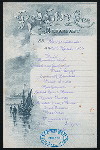 BREAKFAST [held by] RED STAR LINE [at] S.S. WESTERNLAND (SS;)