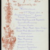 LUNCH [held by] RED STAR LINE [at] S.S. WESTERNLAND (SS;)