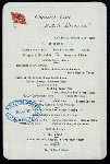 MENU [held by] CUNARD LINE [at] "R.M.S. ""ETRURIA""" (SS;)
