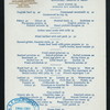 LUNCHEON [held by] MARIE ANTOINETTE HOTEL [at] "NEW YORK, NY" (HOTEL;)