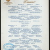 DINNER [held by] MARIE ANTOINETTE HOTEL [at] "NEW YORK, NY" (HOTEL;)