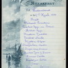 BREAKFAST [held by] RED STAR LINE [at] S.S. WESTERNLAND (SS;)