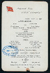 LUNCHEON [held by] CUNARD LINE [at] "R.M.S. ""ETRURIA""" (SS;)