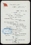DINNER [held by] CUNARD LINE [at] "R.M.S. ""ETRURIA""" (SS;)