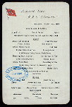 BREAKFAST [held by] CUNARD LINE [at] R. M. S. ETRURIA (SS;)