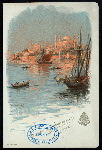 DINNER [held by] HAMBURG AMERIKA LINIE [at] SCHNELLDAMPFER (EXPRESS STEAMER) AUGUST VICTORIA (SS;)