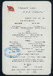 LUNCHEON [held by] CUNARD LINE [at] R. M. S. ETRURIA (SS)