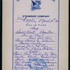 LUNCH [held by] OCCIDENTAL & ORIENTAL STEAMSHIP COMPANY [at] SS COPTIC (SS;)