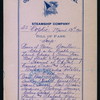 LUNCH [held by] OCCIDENTAL & ORIENTAL STEAMSHIP CO. [at] "S.S. ""COPTIC""" (SS;)