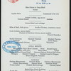 LUNCHEON [held by] BROADWAY CENTRAL HOTEL [at] "BROADWAY, NY" (REST;)