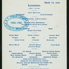 LUNCHEON [held by] WESTMINSTER HOTEL [at] "NEW YORK, NY" (REST;)