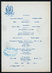 DINNER [held by] SHERMAN SQUARE HOTEL [at] "NEW YORK, NY" (HOTEL)