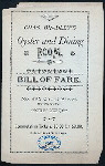 BILL OF FARE - BREAKFAST & SUPPER [held by] CHAS.BRADLEY'S OYSTER & DINING ROOM [at] 394 CANAL ST. NY (REST;)