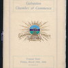 DINNER; [held by] GALVESTON CHAMBER OF COMMERCE [at] "TREMONT HOTEL,GALVESTON[TX]" (HOTEL;)