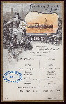 FRUHSTUCK/LUNCH [held by] HAMBURG AMERIKA LINIE [at] SCHNELLDAMPFER (EXPRESS STEAMER) AUGUST VICTORIA (SS;)